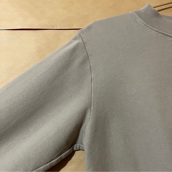 Cotton Citizen | Milan Crew Sweatshirt Cropped Mock Neck Cotton Terry Size S - Picture 4 of 11